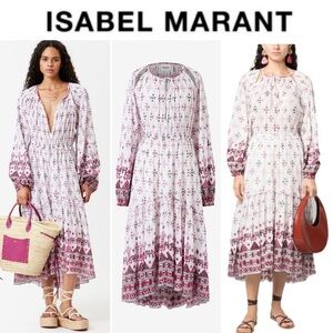 ISABEL MARANT ÉTOILE FRATELA COTTON AND LUREX DRESS FR 38 US M 890$ NWT